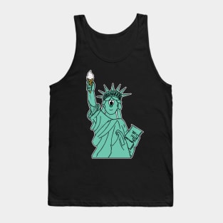 Statue Of Liberty Ice Cream Independence 4th July Tank Top